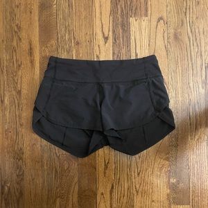 Black LuluLemon Athletic Shorts